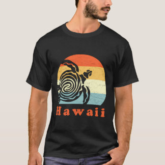 Camiseta Vintage Hawaii Tribal Sea Turtle Hawaii Vacinação 