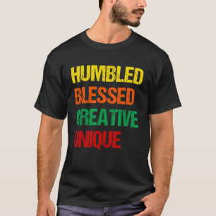 Camiseta Vintage Hbcu Humbled Bendito Citação Única Criativ
