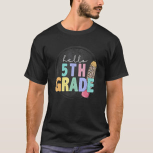 Camiseta Vintage Hello, 5, Professor Estudante,, Crush 5