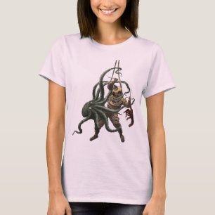Camiseta Vintage Helmet Diver com lagosta e polvo