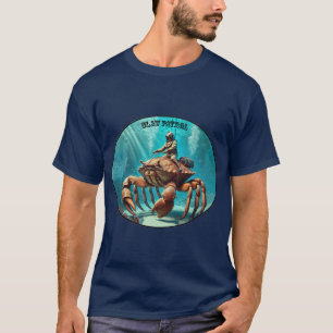 Camiseta Vintage Helmet Diver dirigindo um URM de caranguej