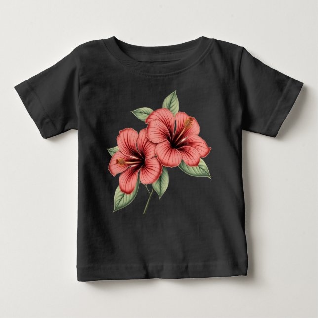Camiseta Vintage hibiscus (Frente)