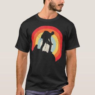 Camiseta Vintage Hiker, Design de caminhada, no Rock Retro
