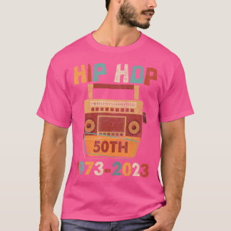 Camiseta Vintage Hip Hop 50 Anos Após 50º Aniversário Ce