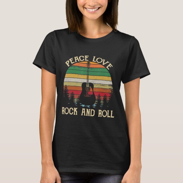 Camiseta Vintage Hippie Van Flower Bus Peace Love (Frente)