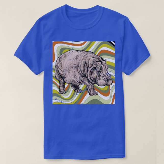 Camiseta Vintage Hippo (Frente do Design)