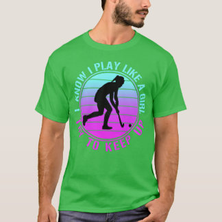 Camiseta Vintage Hockey Girl girl