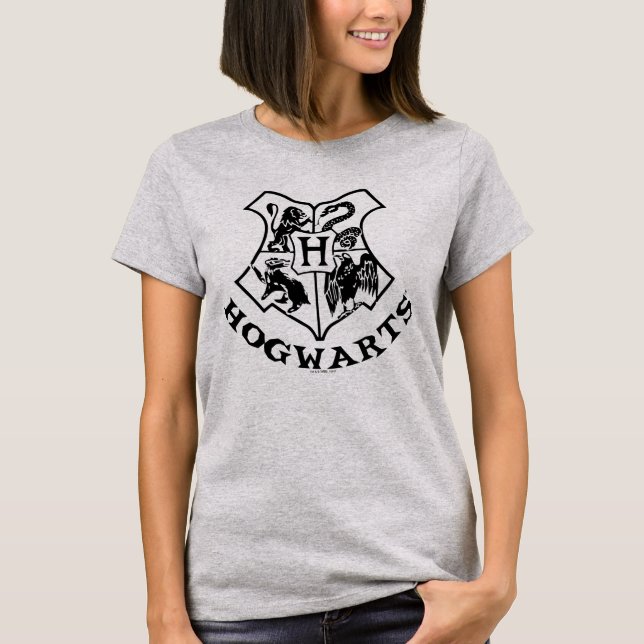 Camiseta Vintage HOGWARTS™ School Crest (Frente)