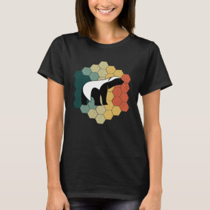Camiseta Vintage Honey Badger 80s Retro Style Sunset Honey