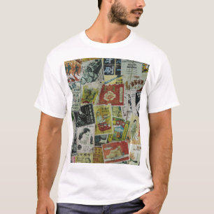 Camiseta Vintage Hong Kong anunciando muro.