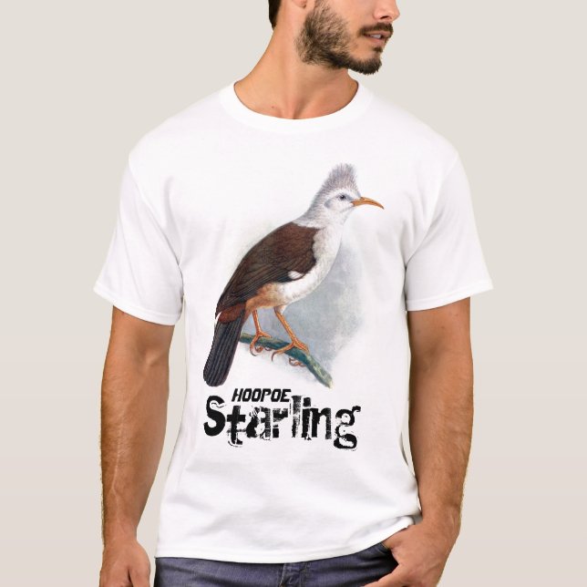 Camiseta Vintage Hoopoe Starling Bird (Frente)