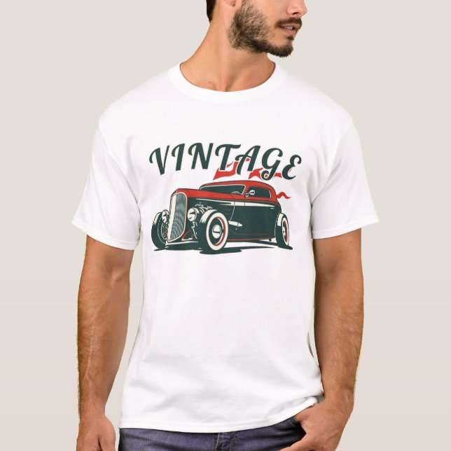 Camiseta Vintage Hot Rod (Frente)