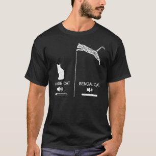 Camiseta Vintage House Cat Vs Bengal Cat
