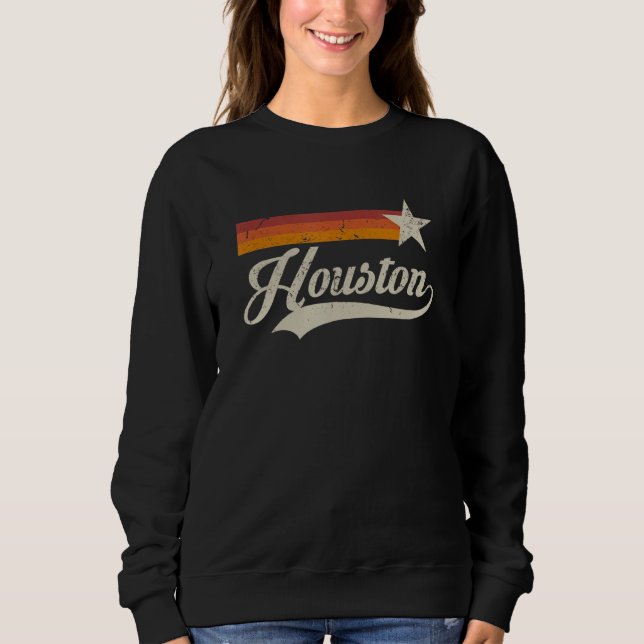 Camiseta Vintage Houston Texas Houston Baseball Proud (Frente)