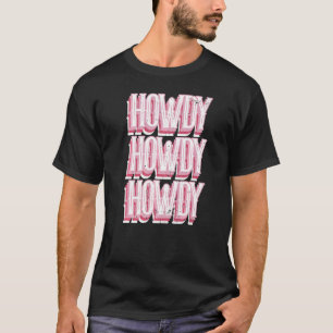 Camiseta Vintage Howdy Rodeo Cowgirl Western Style Country