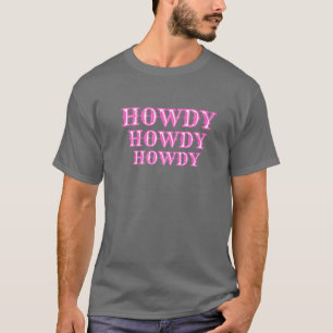 Camiseta Vintage Howdy Rodeo, País Ocidental Cowgi Sul