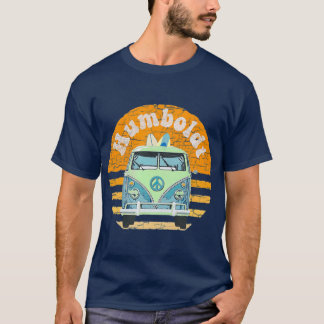 Camiseta Vintage Humboldt CA Hippie Van Beach Surfer