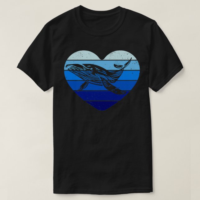 Camiseta Vintage Humpback Whale (Frente do Design)
