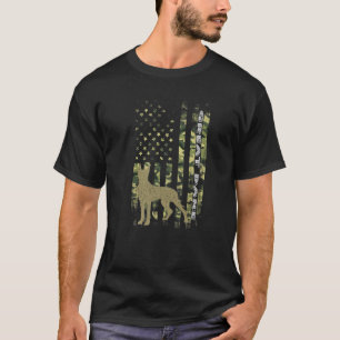 Camiseta Vintage Hunting Dog Camouflage Excelente de bandei