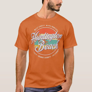 Camiseta Vintage Huntington Beach Badge Surfing Life OC Cal