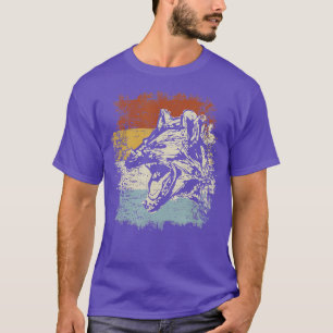 Camiseta Vintage Hyaena Animais Selvagens África Safari Ani