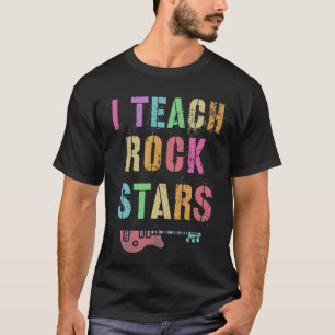 Camiseta Vintage I ENSINO ROCKSTARS Banda Professora Stars