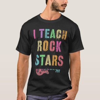 Camiseta Vintage I ENSINO ROCKSTARS Banda Professora Stars 