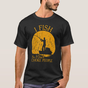 Camiseta Vintage I Fish Para que eu não engole Pessoas Sayi