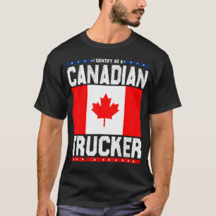 Camiseta Vintage I Identifier Como Um Caminhoneiro Canadian