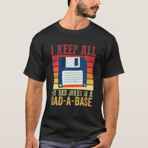 Camiseta Vintage I Keep My Pai Piadas In A Pai-Base Fa