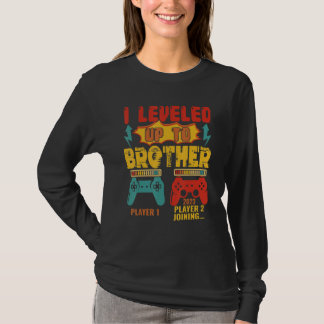 Camiseta Vintage I Leveled Up To Brother 2023 Gamer Expecti