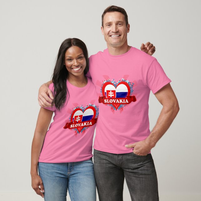 Camiseta Vintage I Love Eslováquia (Unissex)