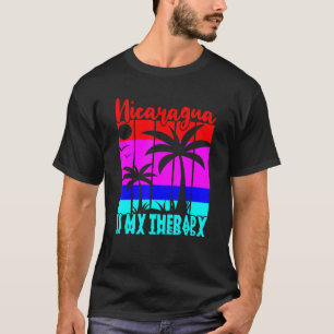 Camiseta Vintage I Love Nicarágua É Minha Terapia