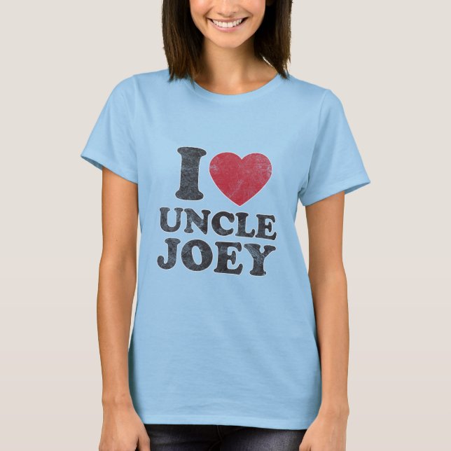 Camiseta Vintage I Love Tio Joey (Frente)