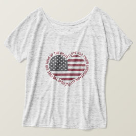 Camiseta Vintage I Love USA Heart