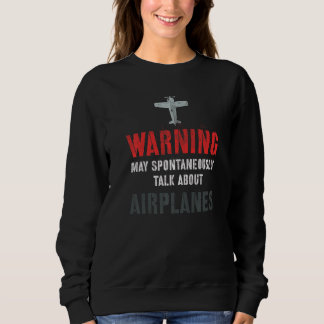 Camiseta Vintage I May Spontaneously TALK ABOUT AIRPLANES P