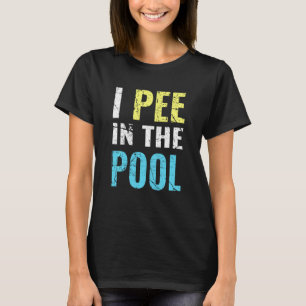 Camiseta Vintage I Pee No Verão Da Piscina