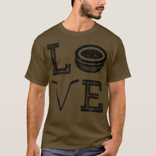Camiseta Vintage Ice Hockey com Perda