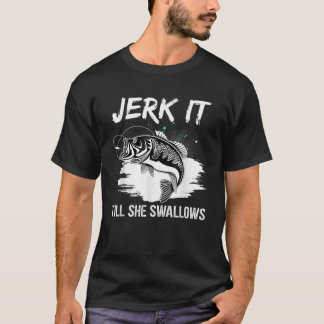 Camiseta Vintage Idiota Até Que Ela Engole A Pesca Engraçad