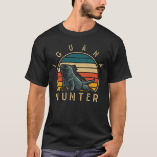 Camiseta Vintage Iguana Hunter Funny Reptile Lover