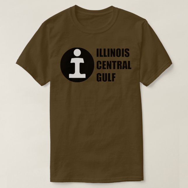 Camiseta Vintage Illinois Central Gulf Railroad (Frente do Design)