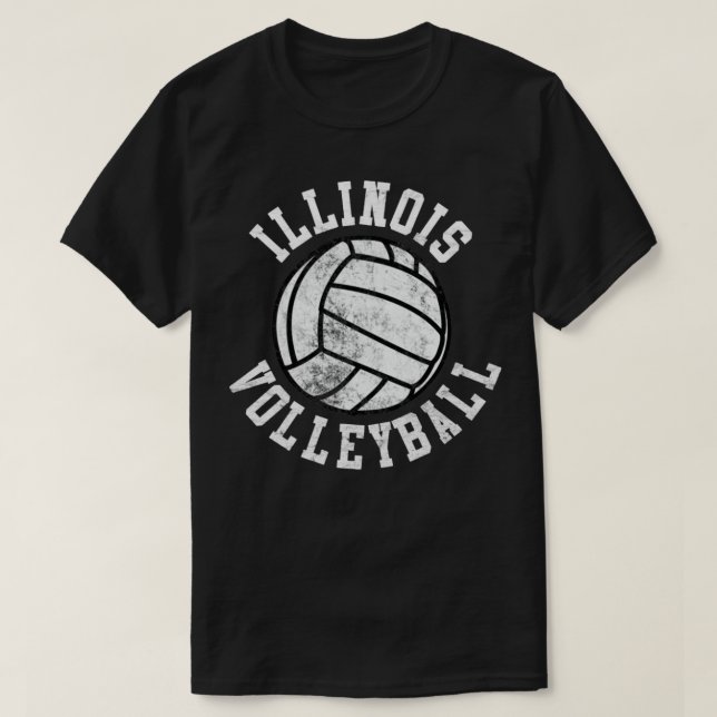 Camiseta Vintage Illinois Voleibol (Frente do Design)