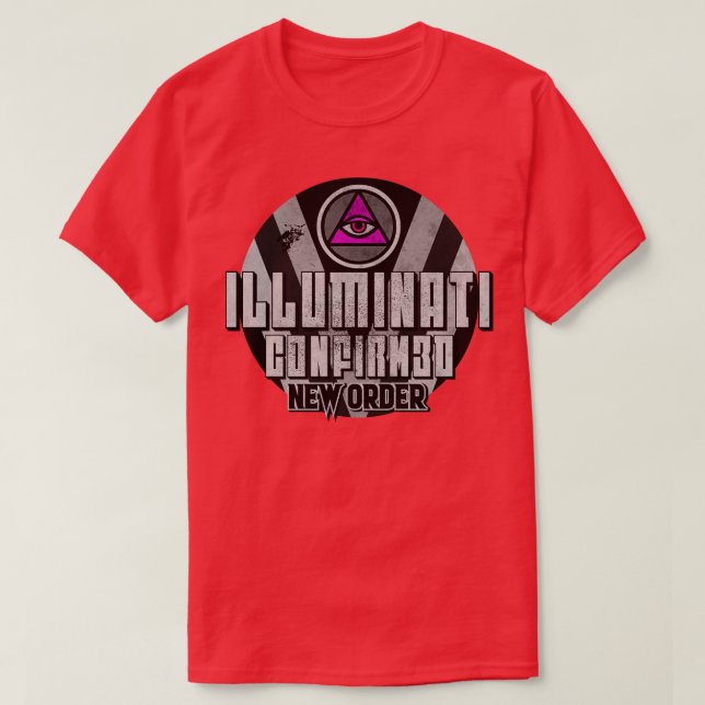 Camiseta Vintage Illuminati Confirmado (Frente do Design)