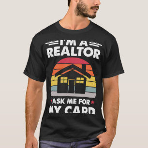 Camiseta Vintage Im Um Agente Imobiliário De Cartão De Soli