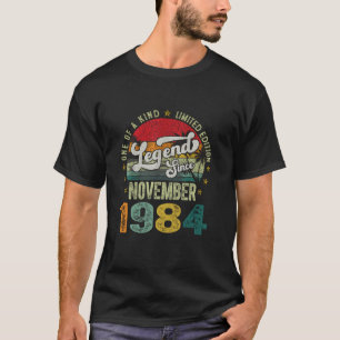 Camiseta Vintage Incrível 1984 novembro Limited Edition 40t