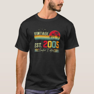 Camiseta Vintage Incrível, 2005, Com 17 Anos De Idade