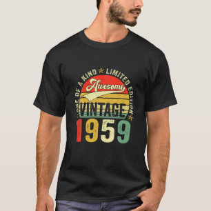 Camiseta Vintage Incrível Com 63 Anos De Idade 1959 63º A