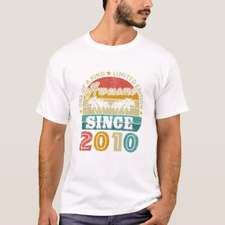 Camiseta Vintage Incrível Desde 2010 Edição Limitada 13 Bi