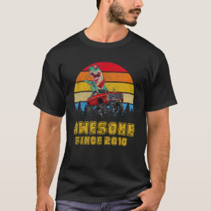 Camiseta Vintage Incrível Desde 2010 Rex Monster Truck 12