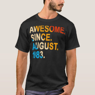 Camiseta Vintage Incrível desde agosto de 1983 39t